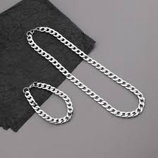 Men’s Chain + Bracelet Set