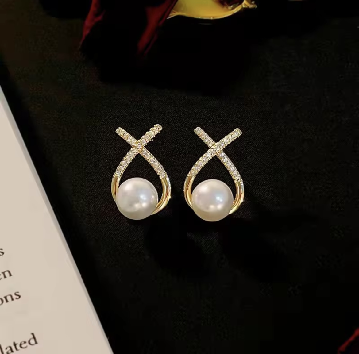 Elegant Cushion-Cut Crystal Drop Earrings