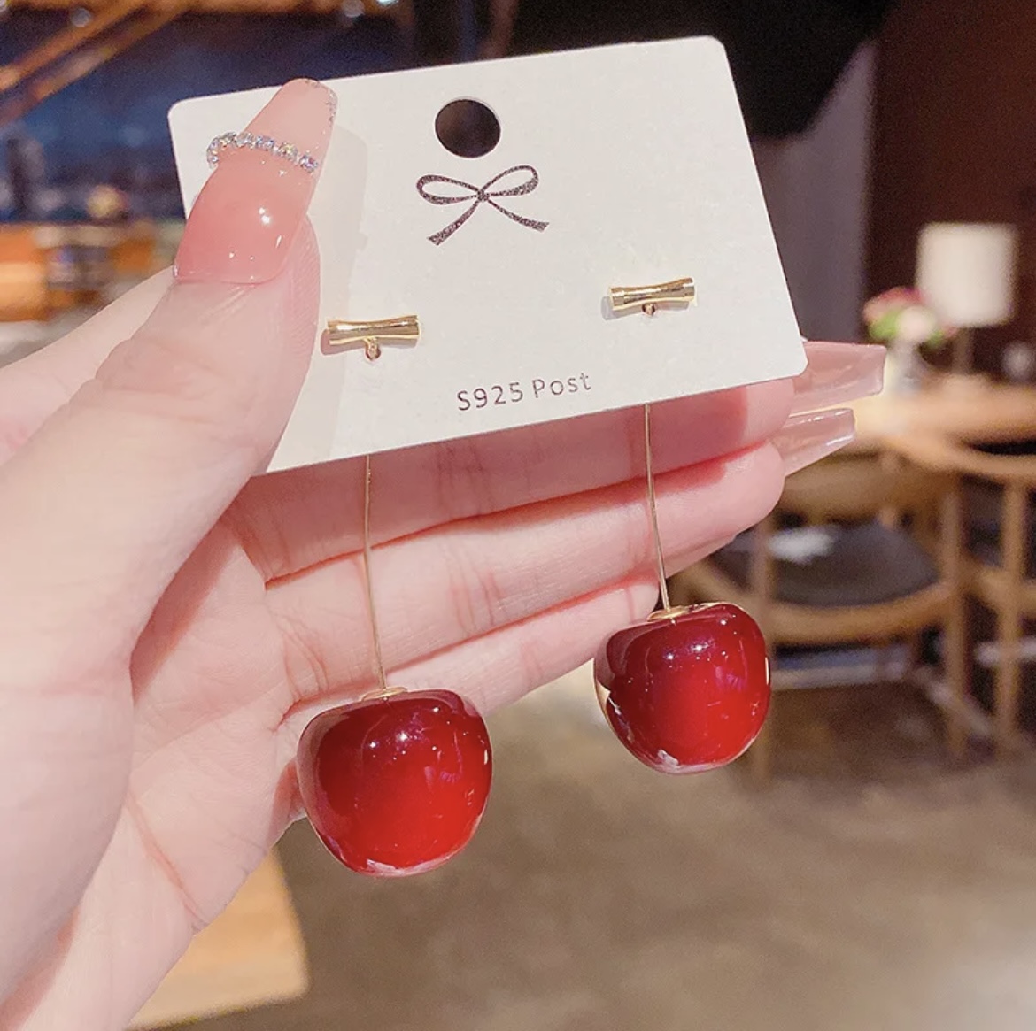 Cherry Drop Earring