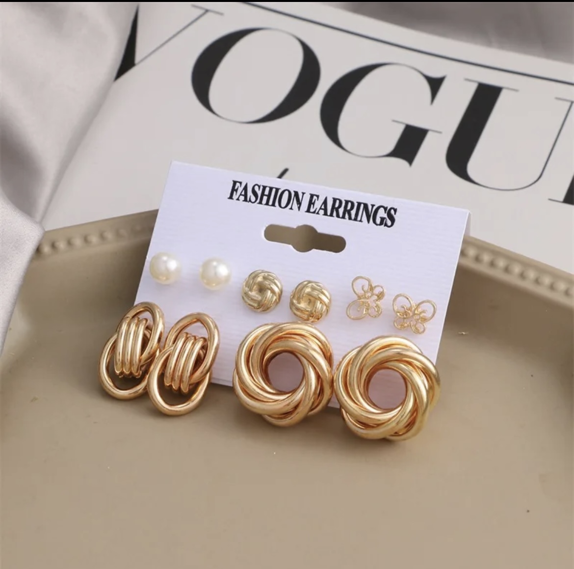 American 6 Pair Earring Set