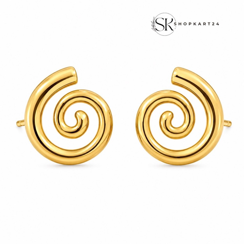 Anti Tarnish Golden Infinity Studs