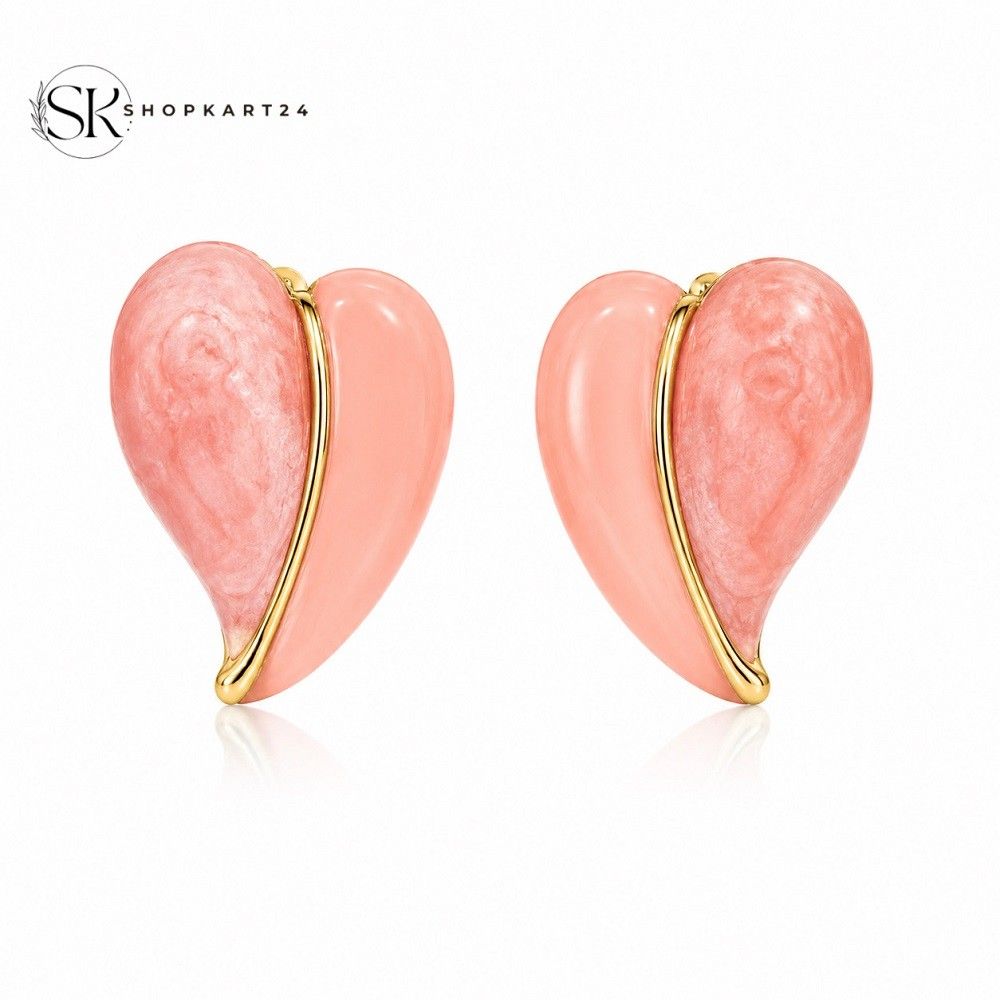 Blush Heart Earrings