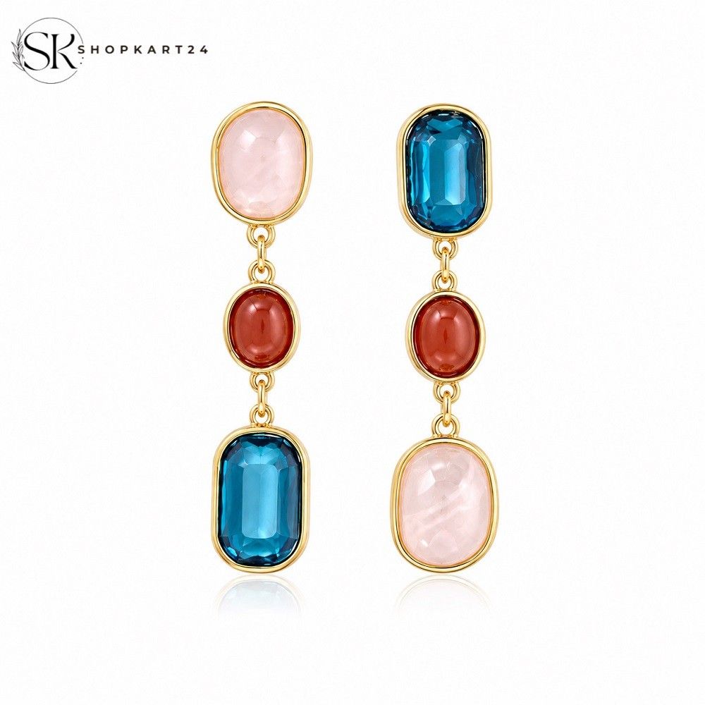 Candy Crystal Drop Earrings