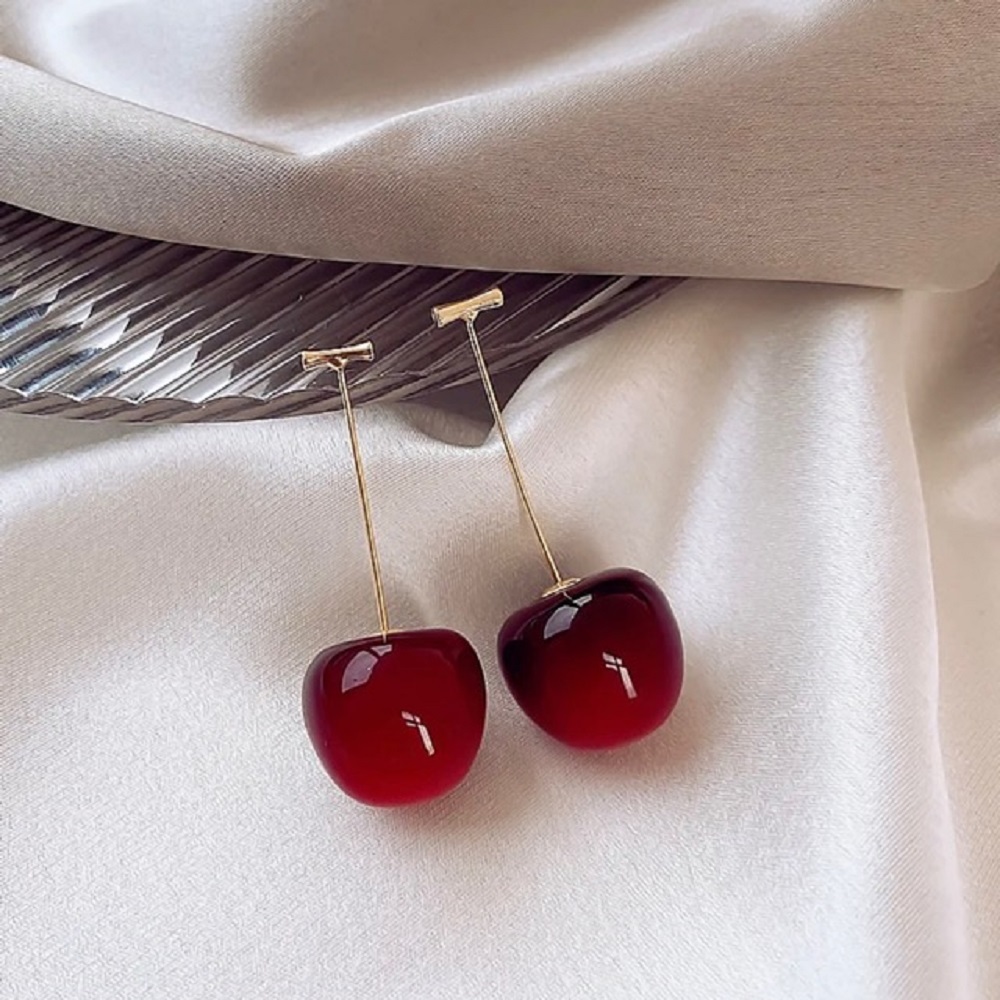 Cherry Drop Korean Earring