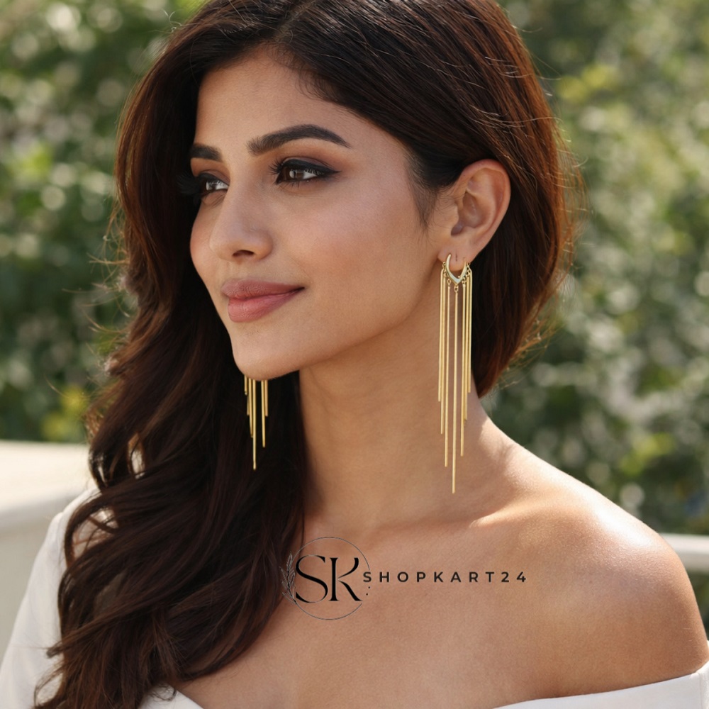 Golden Dangle Earrings