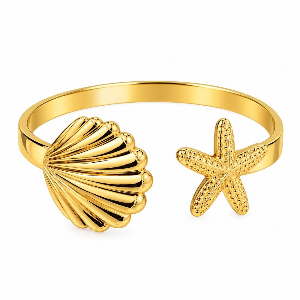 Golden Seashell Starfish Adjustable Korean Bracelet