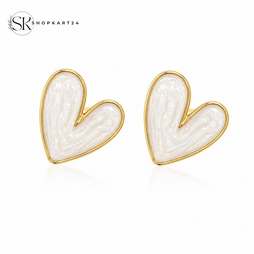 Heart Bloom Korean Earrings