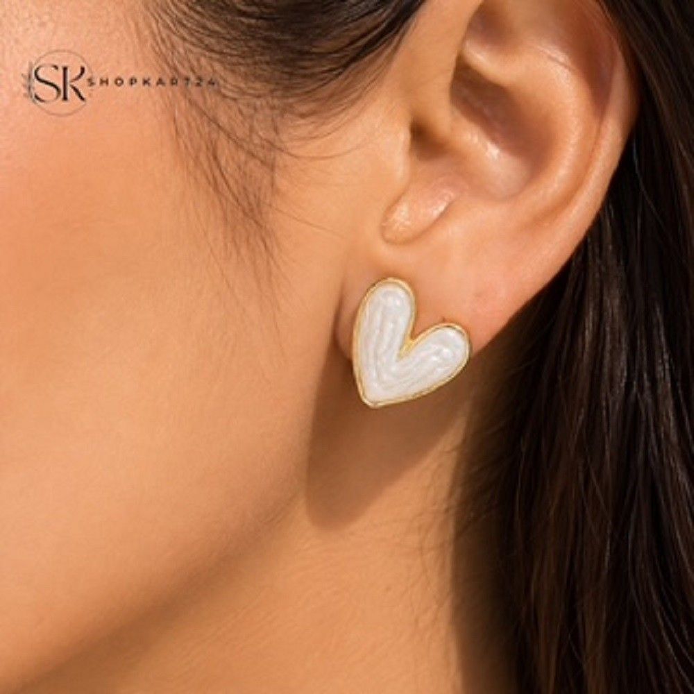 Heart Bloom Korean Earrings