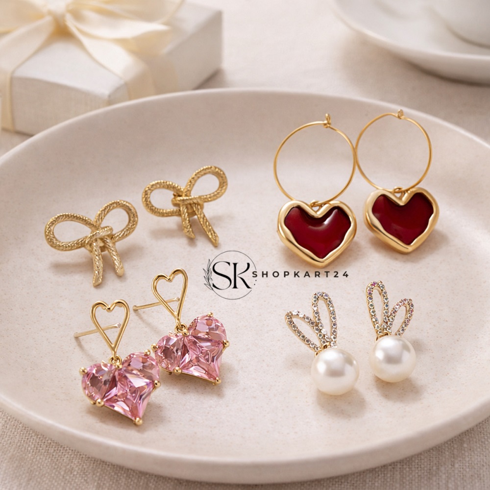 Korean Fashion Diva Earring Combo Pack
