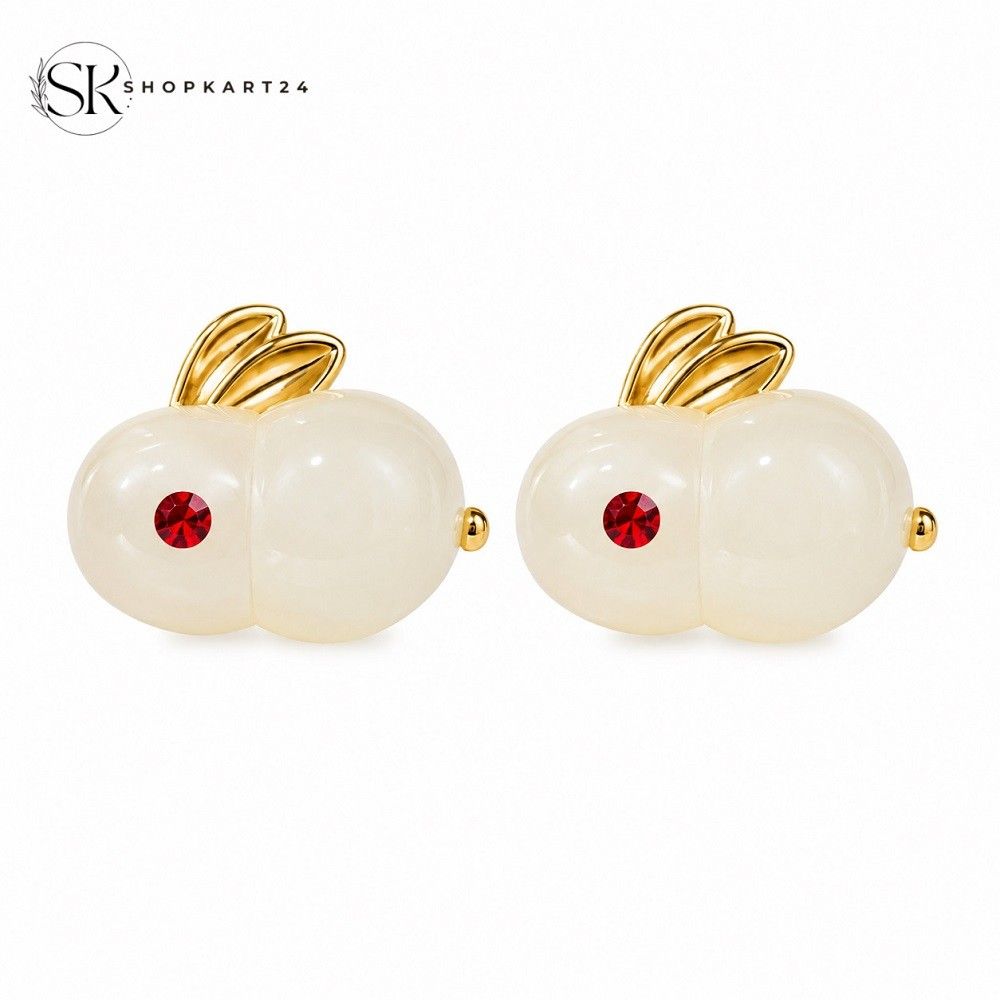 Korean Rabbit Charm Earrings