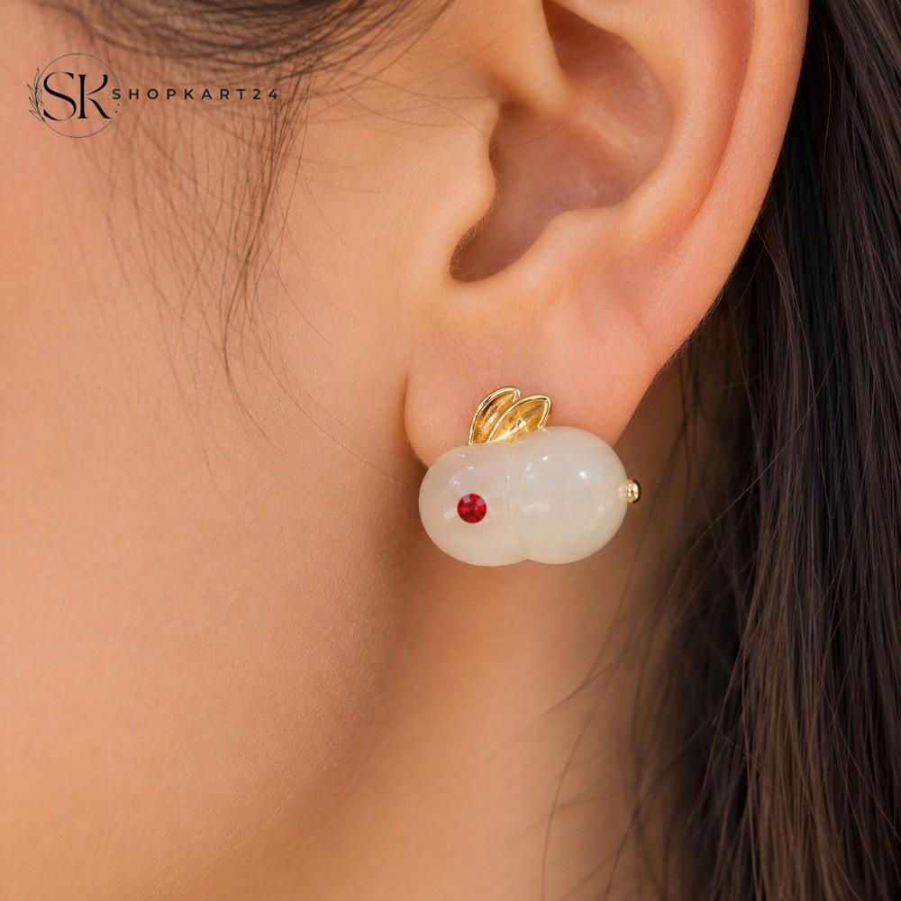 Korean Rabbit Charm Earrings