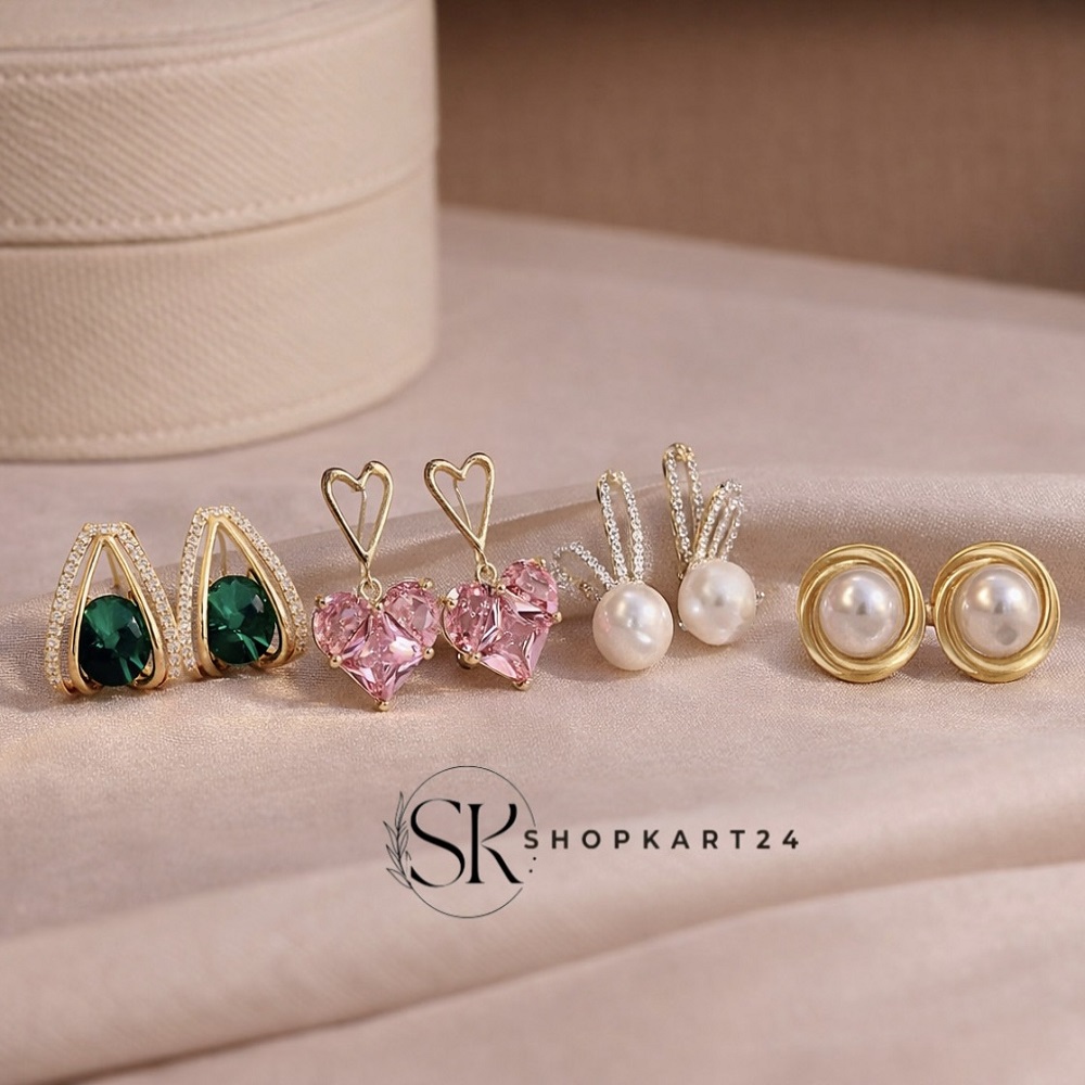 Korean Style Everyday Earring Collection