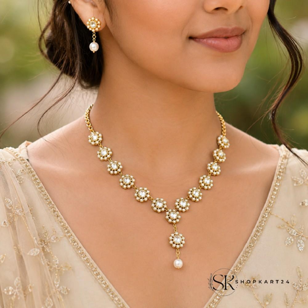 Noor Mahal Pearl Necklace Set