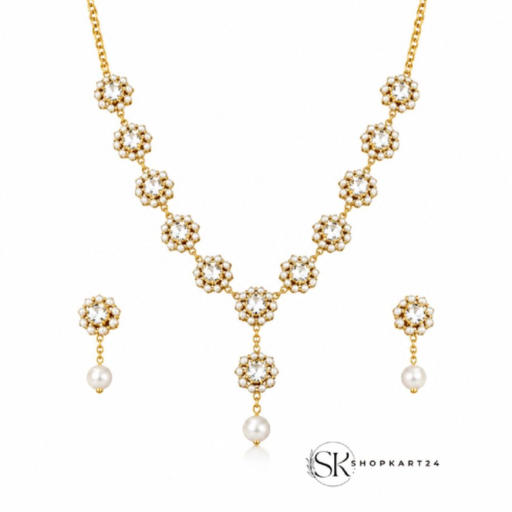 Noor Mahal Pearl Necklace Set