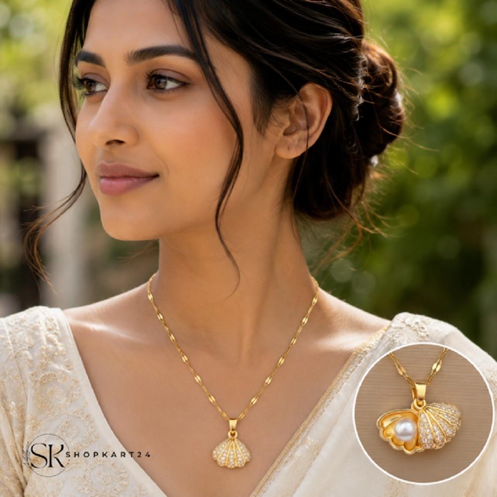 Open Shell Pearl Anti Tarnish Pendant