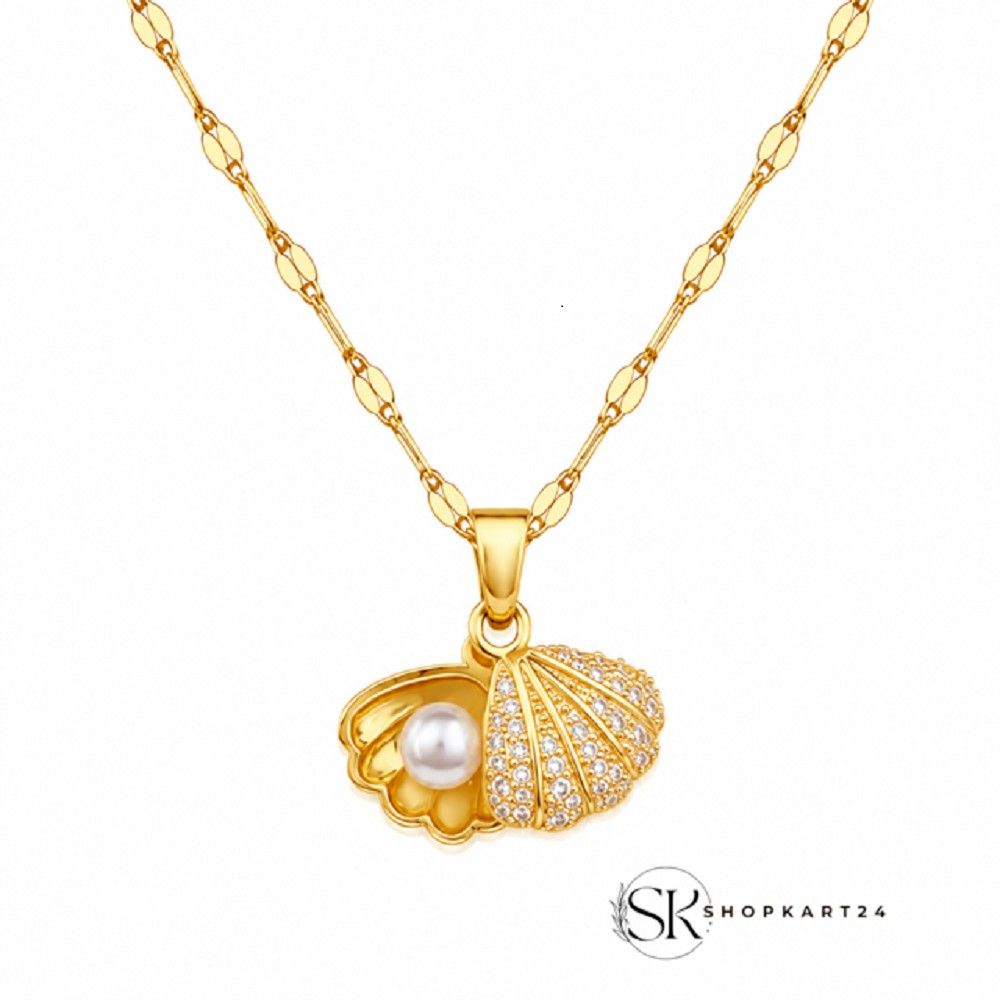 Open Shell Pearl Anti Tarnish Pendant