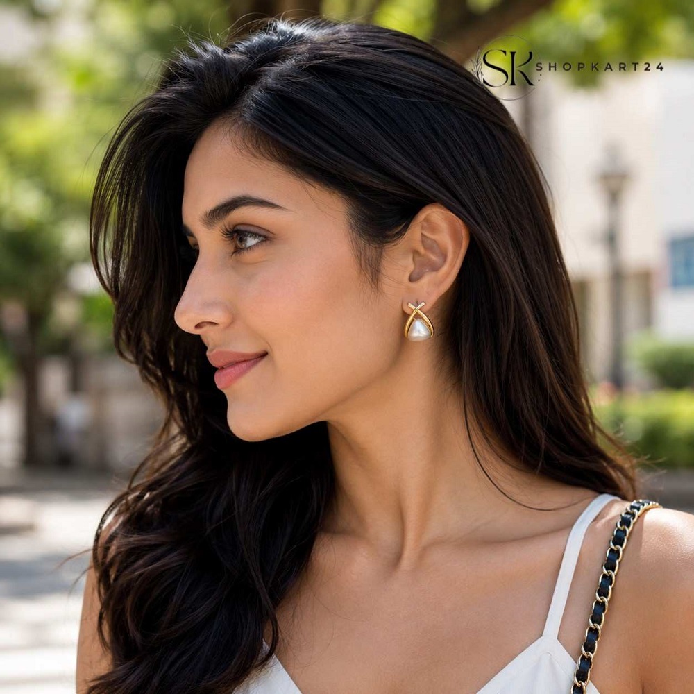 Pearl Halo Elegance Earrings