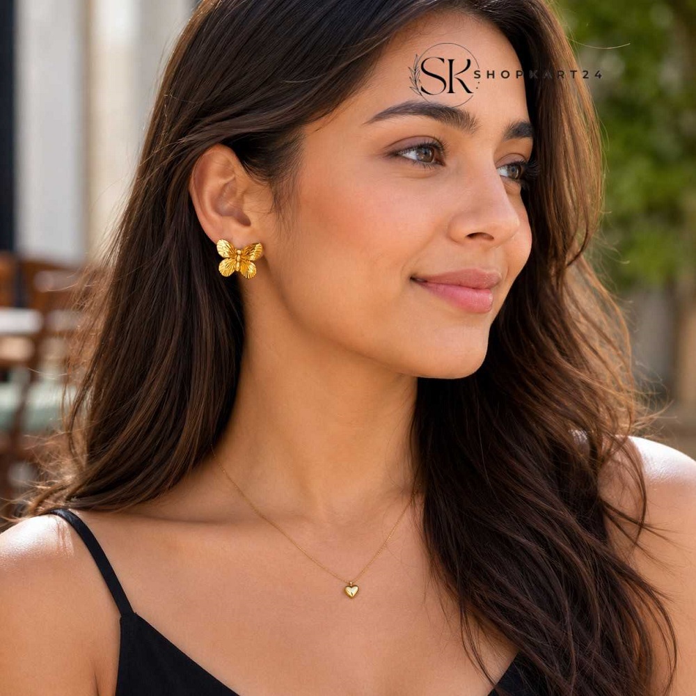 Radiant Butterfly Anti Tarnish Earrings