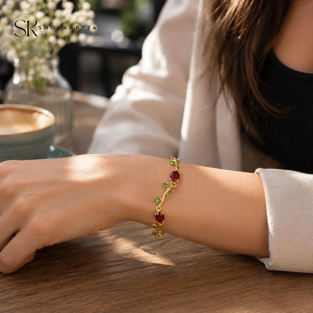 Red Tulip Bracelet