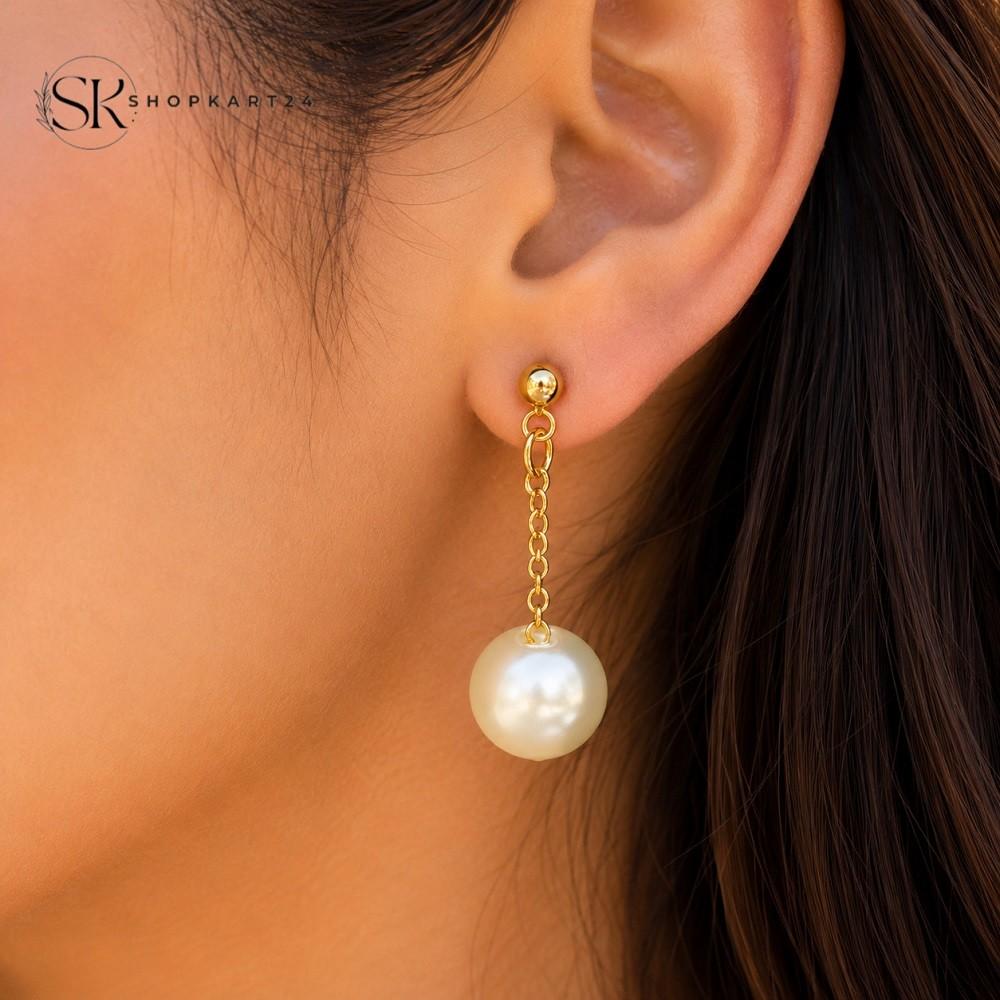 Round Pear Drop Earring
