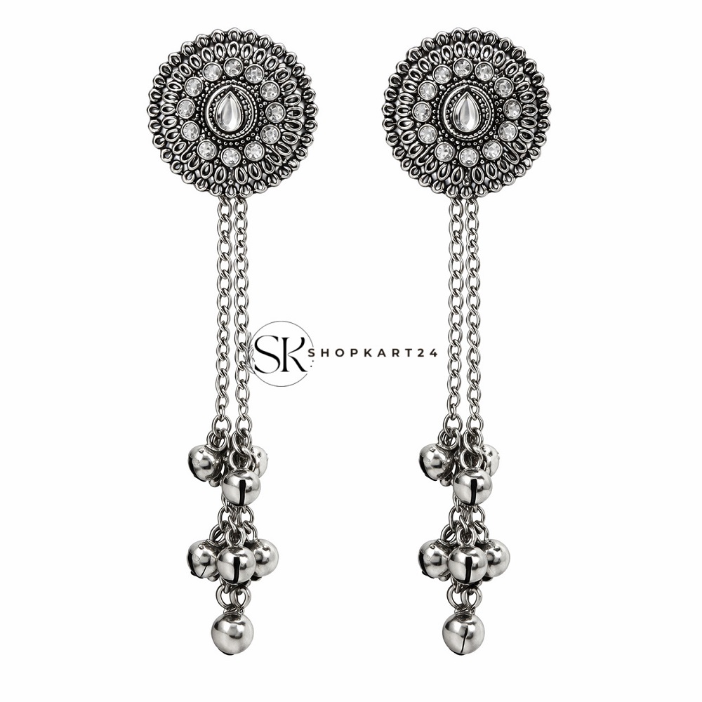 Silver Chandrika Kashmiri Earring
