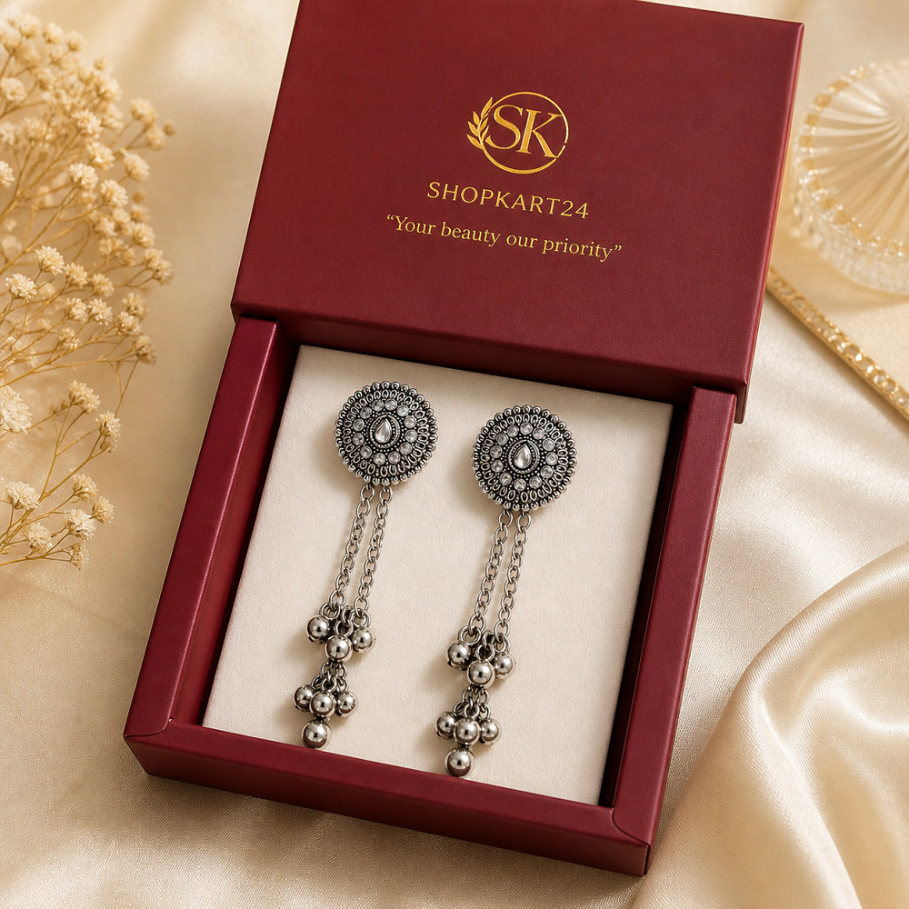 Silver Chandrika Kashmiri Earring