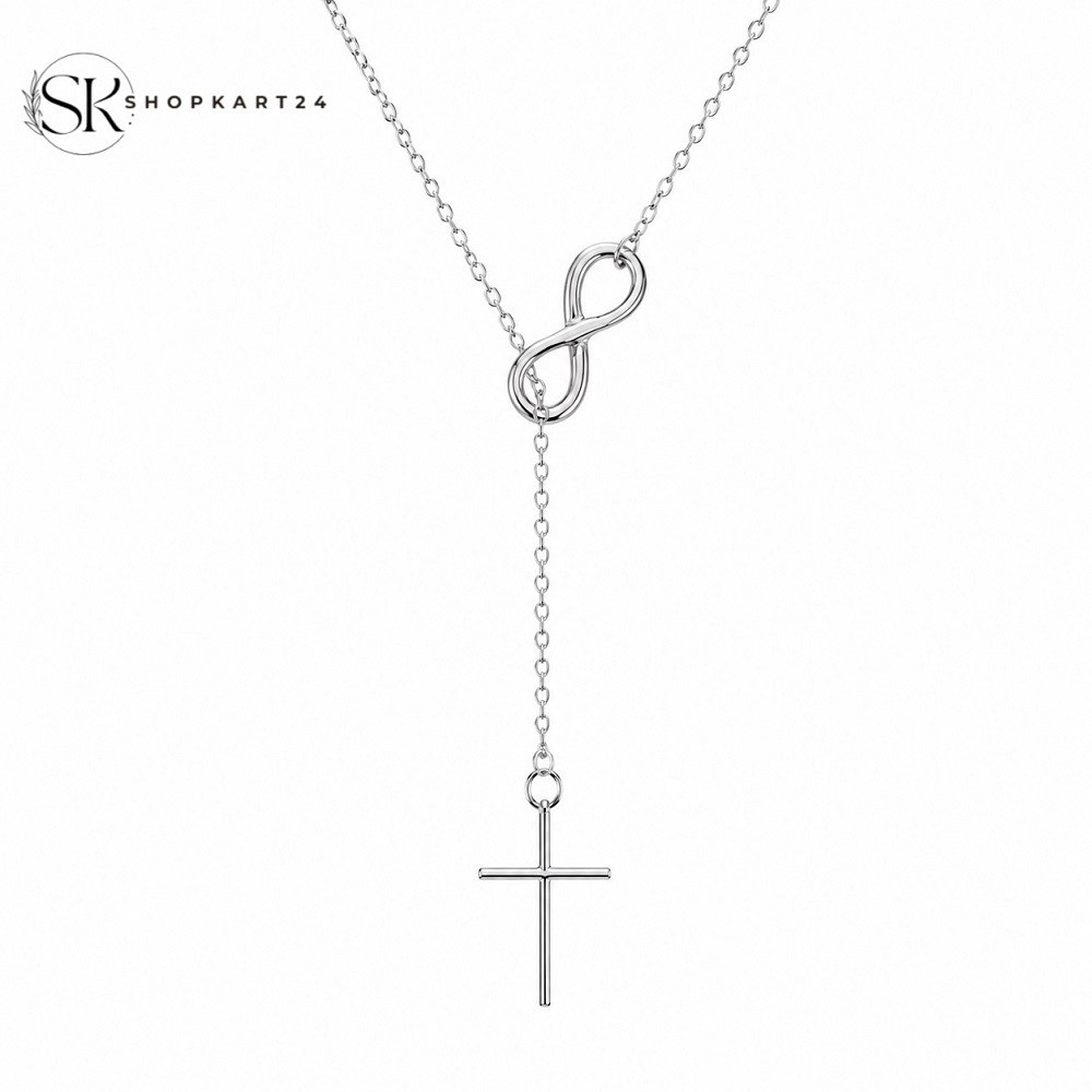 Silver Cross Pendant Necklace
