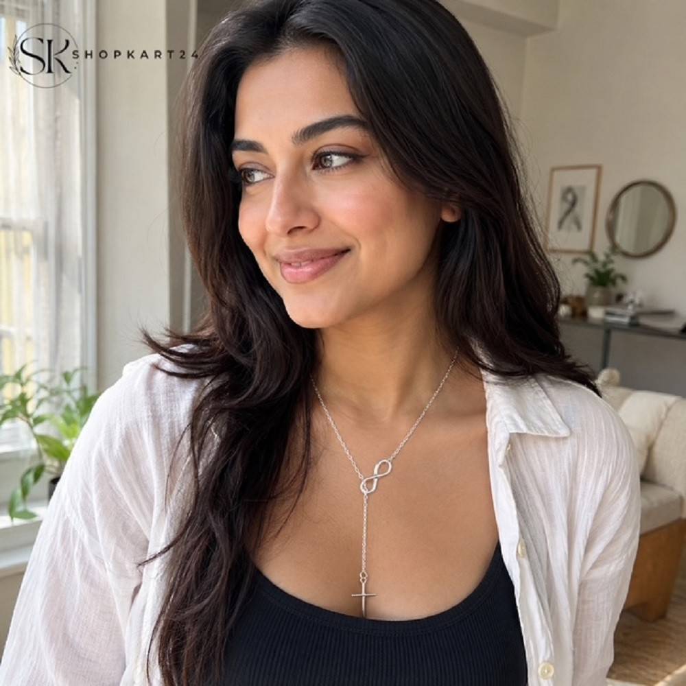 Silver Cross Pendant Necklace