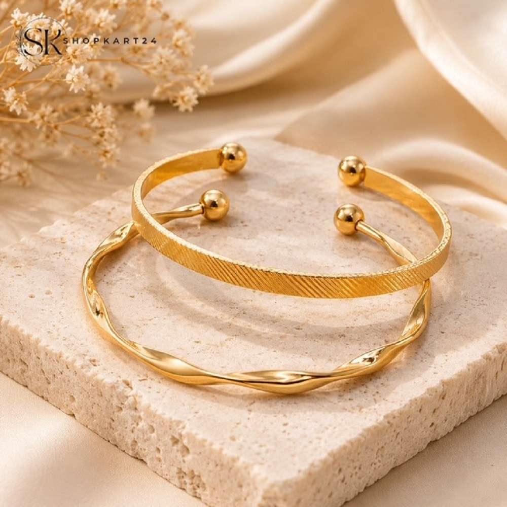 Solid Twisted Adjustable Bracelet Set