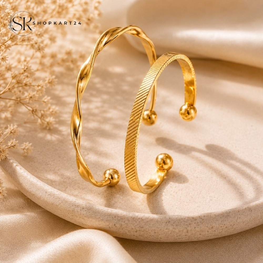 Solid Twisted Adjustable Bracelet Set