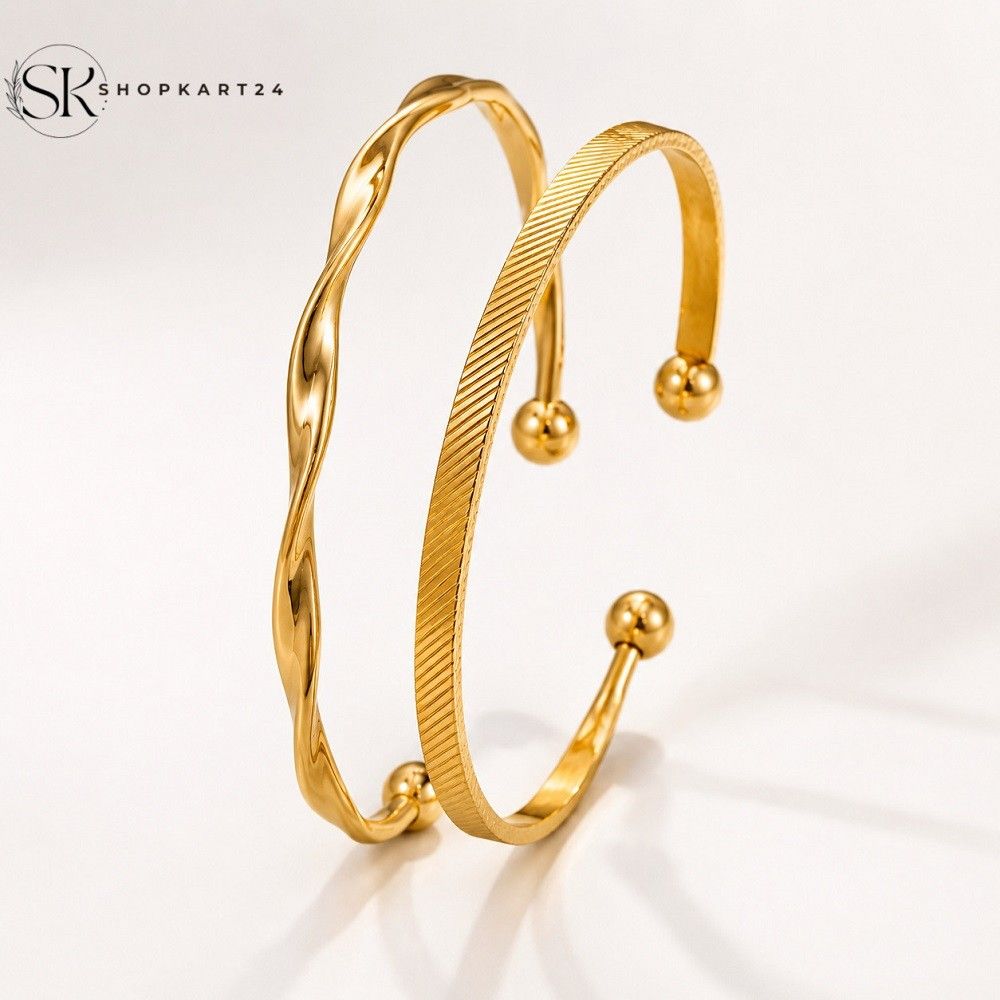 Solid Twisted Adjustable Bracelet Set
