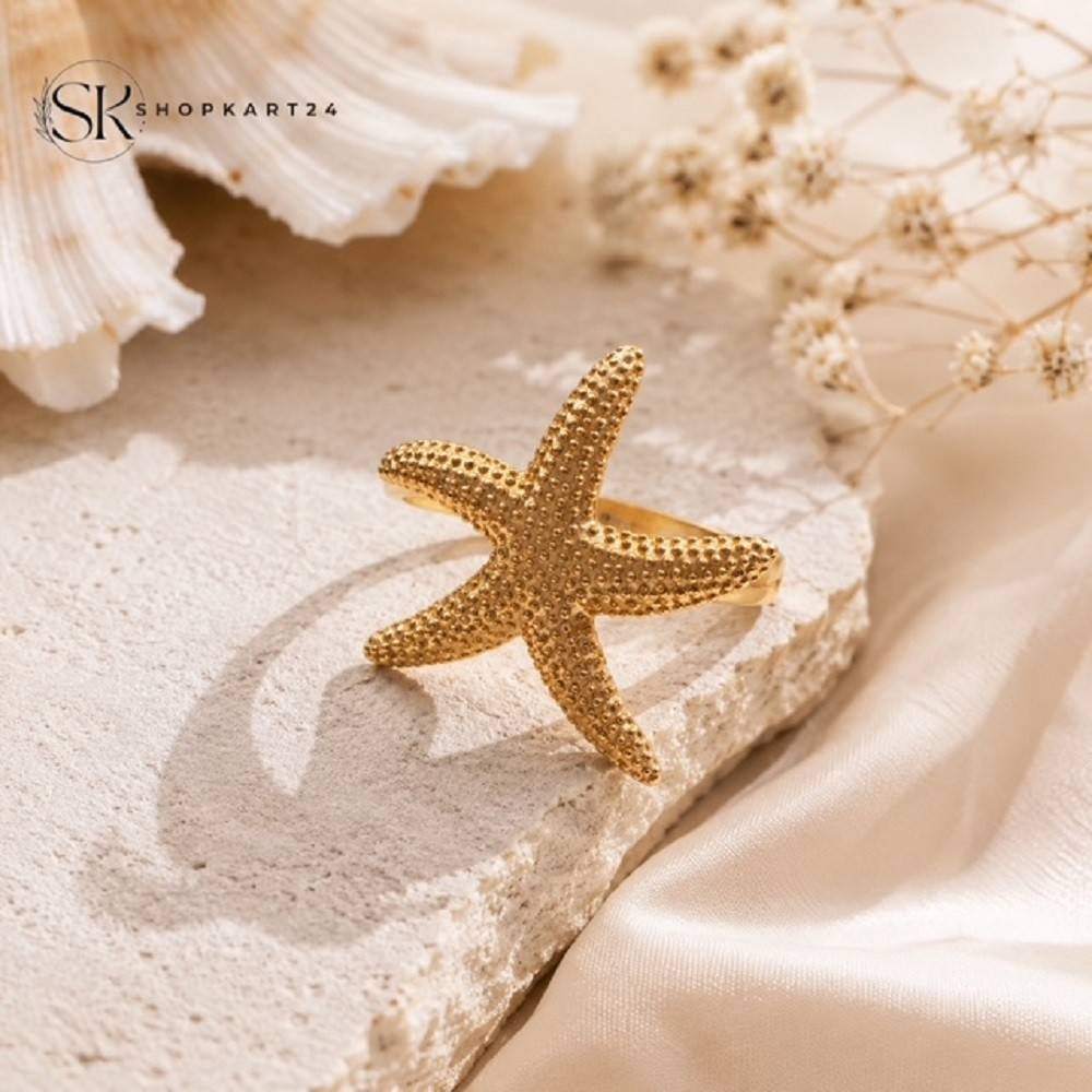 Star Fish Adjustable Ring