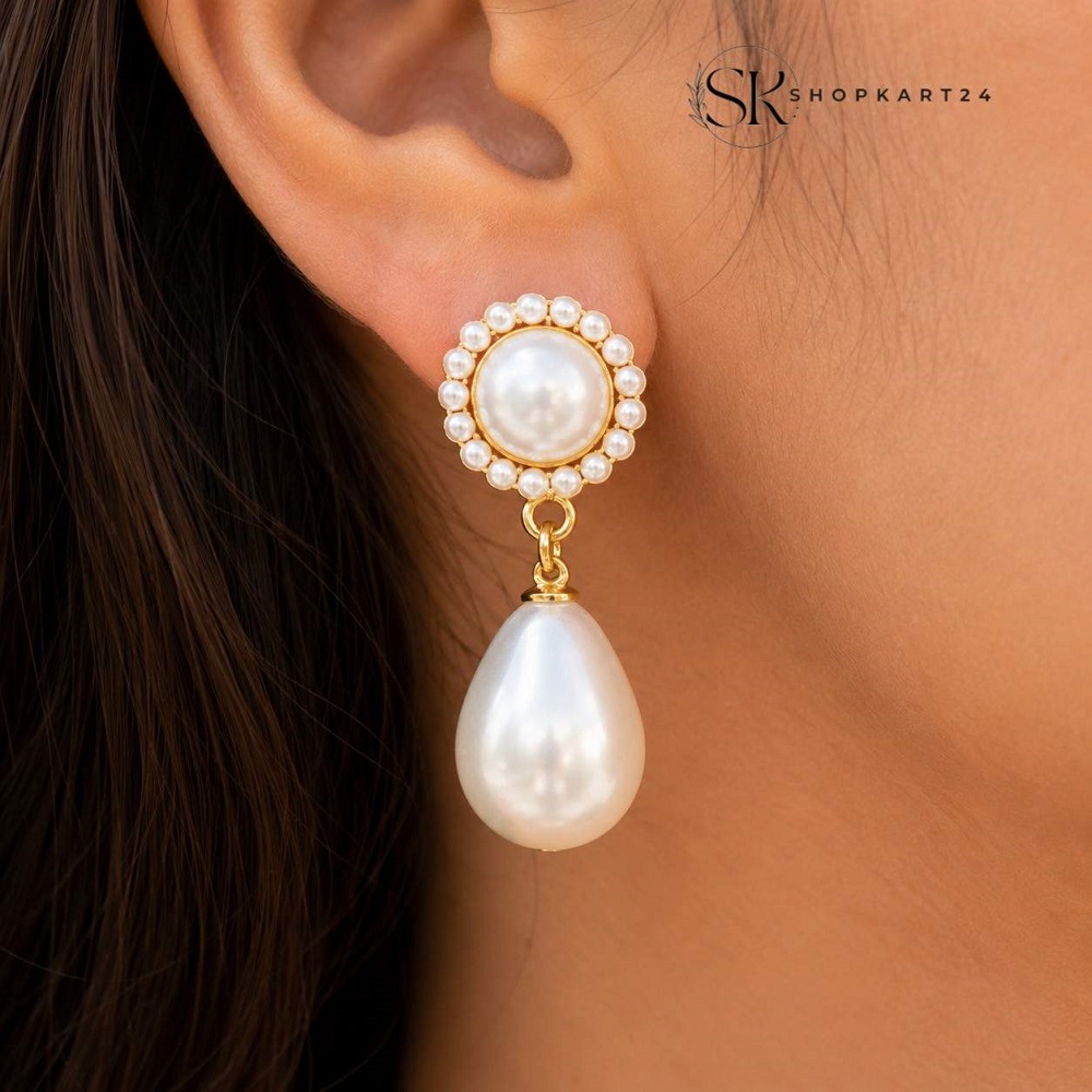 Timeless Pearl Teardrop Earrings