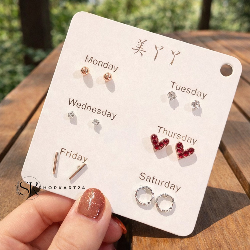 Weekly Korean Stud Earring Collection