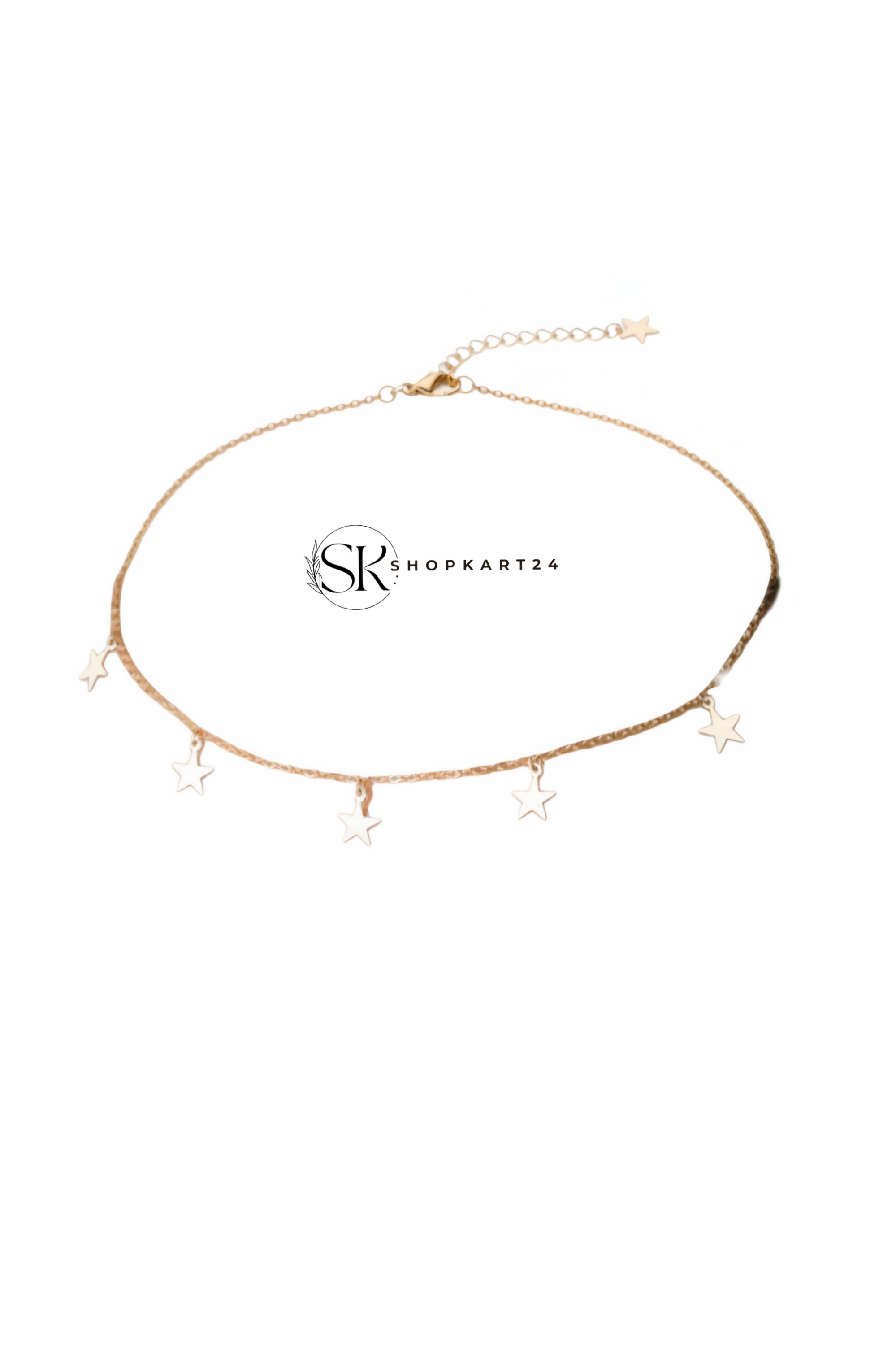 Korean Star Charm Necklace Set for Women