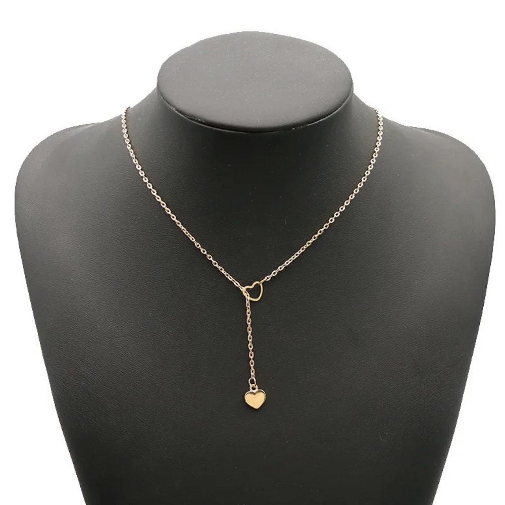 Golden Heart Chain Link Pendant