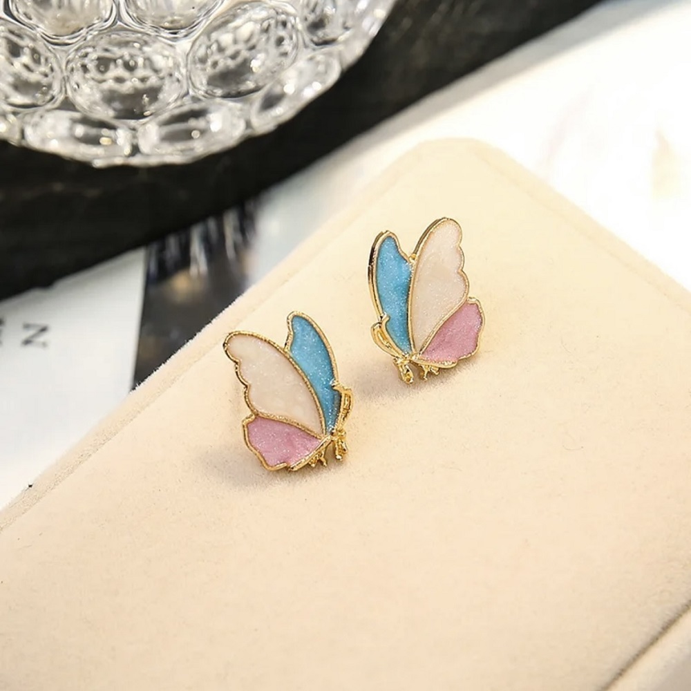 Rainbow Butterfly Korean Earring